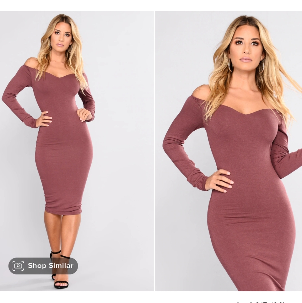 Sweetheart neckline Off-Shoulder Midi Dress